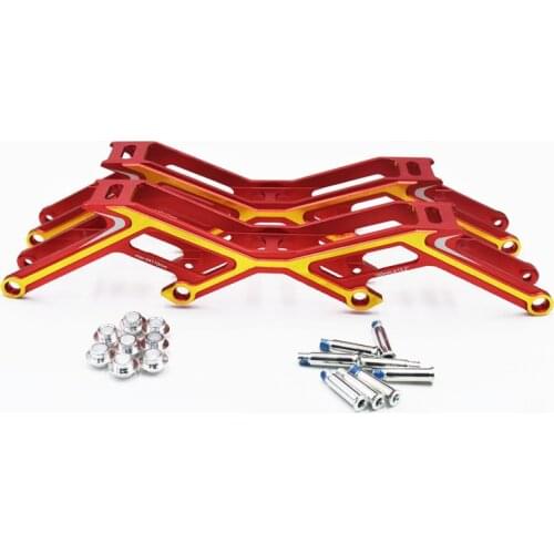 7075 Alloy dual color inline speed skates chassis 4 wheels 110mm road marathon Skating base light 4X110mm 100mm 90mm frame PRO