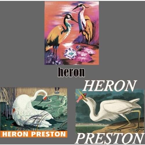 T shirt Women Heat Transfer printing white Swan Biker patch for clothes iron on transfer patches for clothing Diy 3D stickers