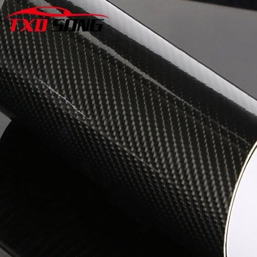 60CM*200/300/400/500/600CM/Lot Glossy Carbon Fiber Vinyl Car Wrap Film Sheet For Car Sticker Laptop Skin Motorcycle Wrapping