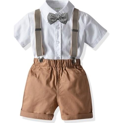 Children Boys Summer Clothing Suit Gentleman Kids Boy Clothes Party Birthday Christmas High Quality Boys Infant Clothes Outfits