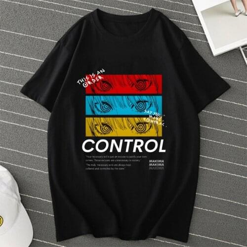 Anime Manga Chainsaw Man Summer T-Shirt Man Manga Graphic PrintingTees Funny Cartoon Pochita Makima Unisex Tops Short Sleeves