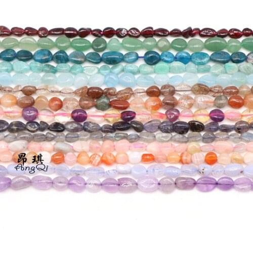 Fashion natural Jewelry amorphous Deep Blue Lapis Lazuli stones beads 6x8mm 8x10mm DIY men and women bracelet necklace