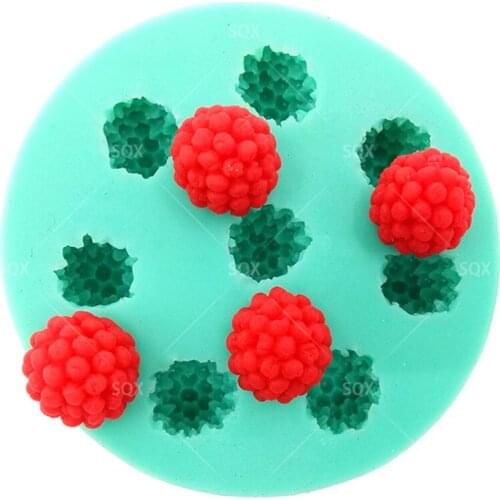 New Arrival 8 delicious mulberry Silicone Fondant Mould Cake Decorating Baking Tools Kitchen Accessories SQ15326