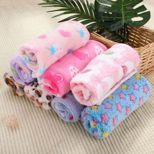Manta Perro Pet Blanket Comfortable Warm Winter Coral Fleece Dog Pad For Dogs/Cat Bed Accessories Mat Printing Dog Blanket