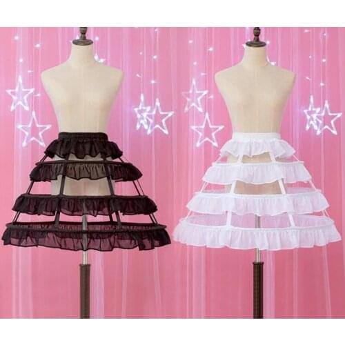 2pcs Wedding Dress Crinoline Hoop Underskirt Petticoat Bridesmaid Costumes