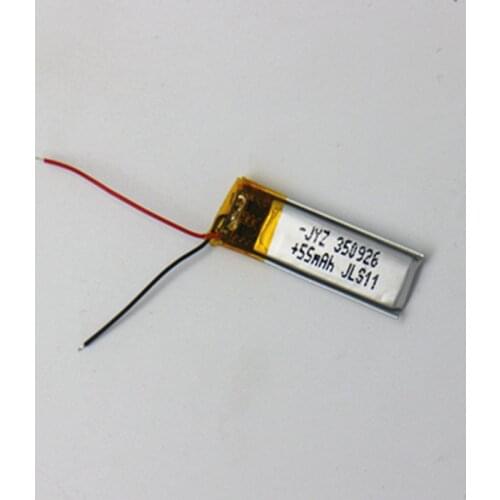 3.7V polymerized lithium battery 350926 small toys Bluetooth self timer rod LED lamp rechargeable battery 55mAh