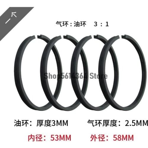 Air Compressor Replacement 58mm Outer Diamater Piston Rings 4 in 1