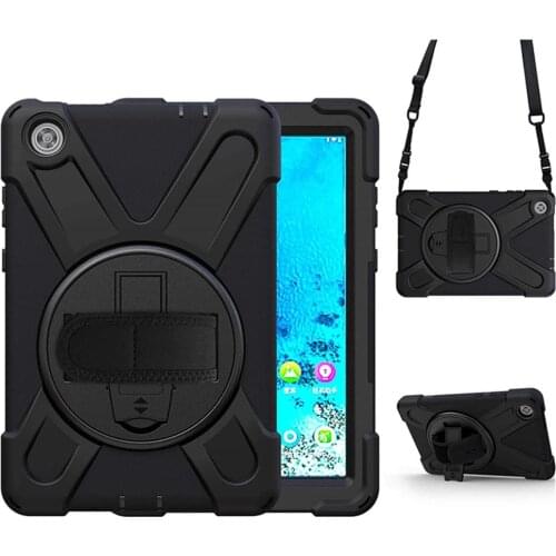 Case For Lenovo Tab M10 FHD Plus TB-X606F/X Cover Funda for lenovo tab m8 TB-8505/8705 Shockproof Heavy Duty Cover+Neck Strap