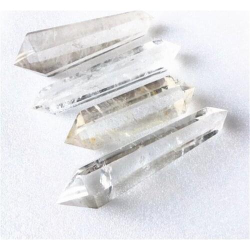 Clear Quartz Double Wand Point Natural Stones For Home Decoration