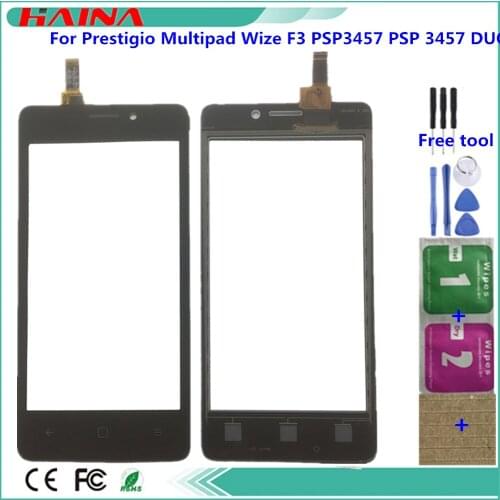 3M Tape Touchscreen Sensor For Prestigio Multipad Wize F3 PSP3457 PSP 3457 DUO Touch Screen Digitizer Glass Panel