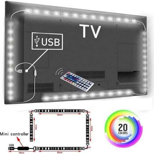 LED Strip Light,Bluetooth APP Control, Backlight for TV,5V USB Bluetooth RGB Tape Lamp For TV Background Decoration