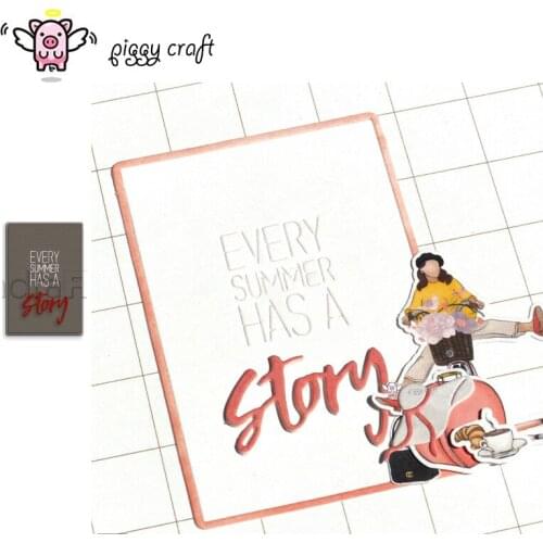 Piggy Craft metal cutting dies cut die mold Letter frame Scrapbook paper craft knife mould blade punch stencils dies