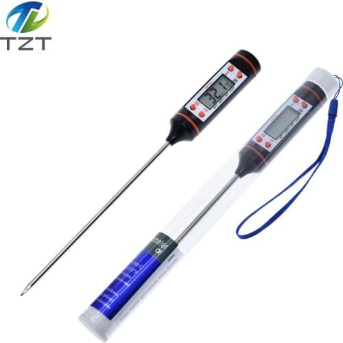 TZT Digital Meat Thermometer Cooking Food Kitchen BBQ Probe Water Milk Oil Liquid Oven Thermometer Digital TP101