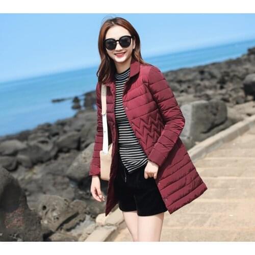 Jvzkass 2019 new light cotton clothing womens long section slim cotton jacket new winter coat ladies jacket Z329