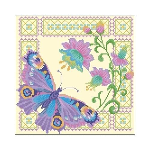 -magazine-beautiful butterfly Counted Cross Stitch 11CT 14CT 18CT Cross Stitch Kits Embroidery Needlework Sets