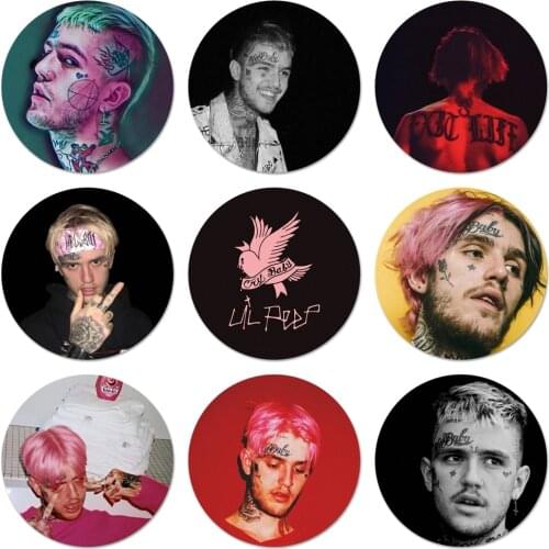 Lil Peep Icons Pins Badge Decoration Brooches Metal Badges For Clothes Backpack Decoration 58mm