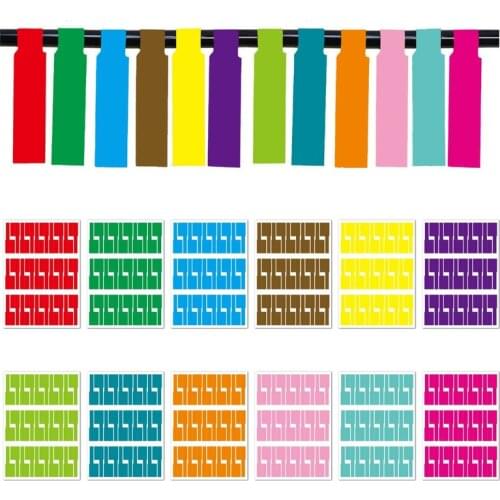 30/150pcs Self Adhesive Cable Stickers Waterproof Identification Fiber Wire Tags Labels Organizers Network Marker Tool