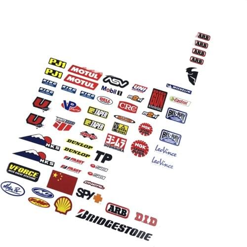 RC Car logo label sticker for 1/10 Crawler Car Axial SCX10 III Wrangler jeep 90046 Traxxas TRX4 defender TRX6 G63 D100 D90
