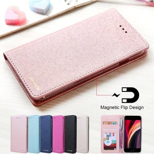 For iPhone SE 2020 Case Leather Luxury Phone Case On iPhone SE 2020 Case Flip Wallet Cover For i Phone SE 2020 Apple Case Hoesje