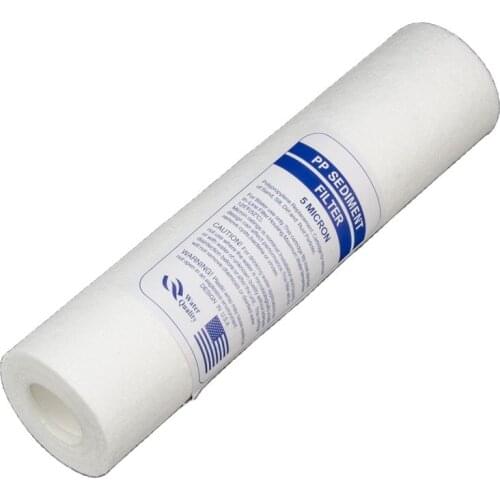 PP Cotton Filter Water Purifier Filter parts Sediment Filters for Reverse Osmosis system (5 Micron) 2.5" x 10" Cartridges