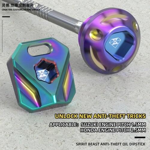 Spirit beast oil dipstick anti-theft BN300 motorcycle accessories CB190 oil gauge stainless steel Motocross diy kit free shippin