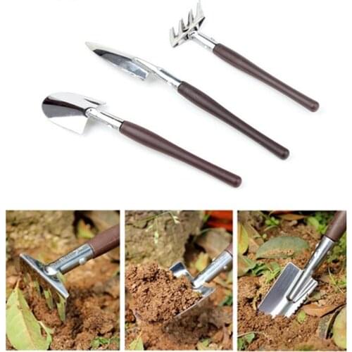 Mini Gardening tools set Resin Handle Mini iron Shovel rake succulents Potted Soil loosening Household Garden Supplies