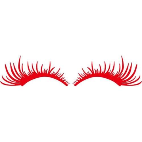 Fashion 3d Charming Eyelashes Modeling Car Sticker PVC Can Be Customized According To Your Needs Creativity Decal Decor