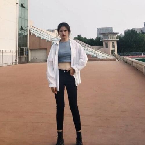 Skinny Jeans Woman Pantalon Femme Denim Pants Strech Womens capris Tight Jeans With High Waist Womens gray pencil jeans