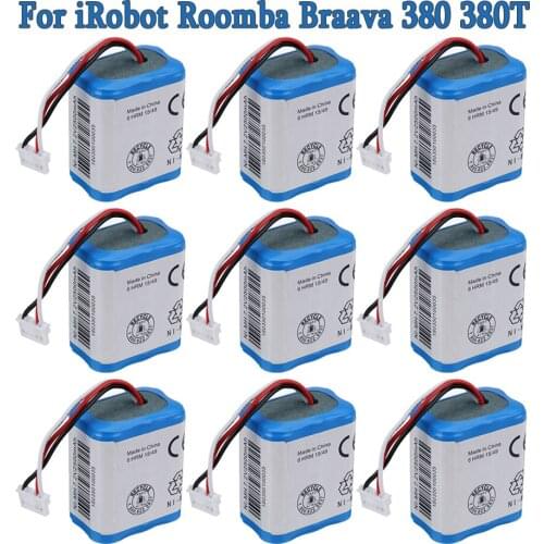 Original battery 7.2V 2500mAh Battery for iRobot Roomba Braava 380 380T Mint 5200c Ni-MH 2500mAh 2.5Ah 7.2v Rechargeable battery