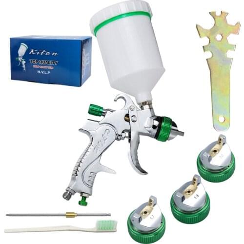 Automobile Spray Gun Repair Tool Spray Gun HVLP 600ML 1.4/1.7/2.0mm Nozzle Car Paint Spray Gun Power Tool Spray Gun Nozzle Set