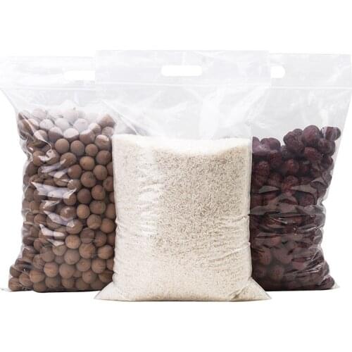 50pcs/lot transparent slider Ziplock fruit vegetable plastic packaging bag,Clothing gift bag with hang handle and air hole