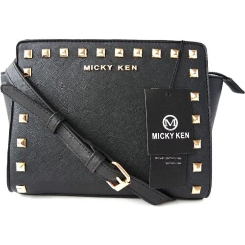 Luxury ladies rivet bag Leather Handbag for women Messenger Bag designer female Shoulder crossbody bag clutch purse bolsos mujer