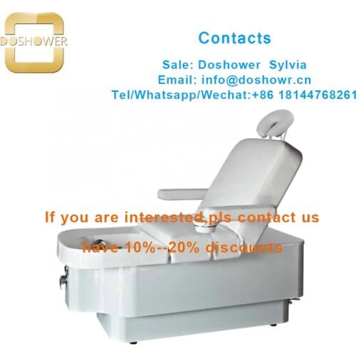 Facial bed massage table with recliner spa bed for pedicure massage bed