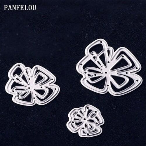 PANFELOU Metal craft Three flower paper die cutting dies for Scrapbooking/DIY Easter wedding Halloween cards