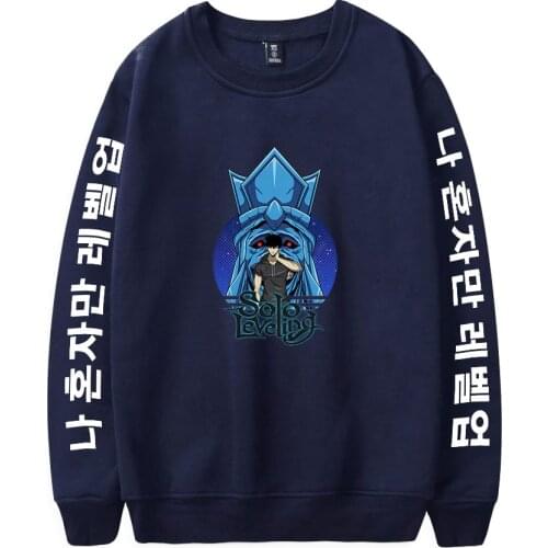 2021 Solo Leveling Sweatshirt O-Neck Tracksuit Women/Mens Outwear Harajuku Streetwear Korean Manga Anime Plus Size Clothes
