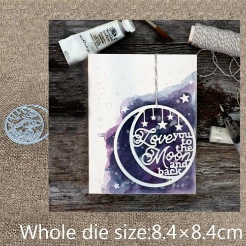 XLDesign Craft Metal Cutting Die cut dies star moon letter circle scrapbook Album Paper Card Craft Embossing die cut