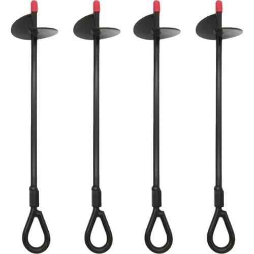 Ground Anchor Outdoor Recreation Pavilions Greenhouse Accessories Spiral Shape Professional 1PCS Pegs Solid Iron Earth