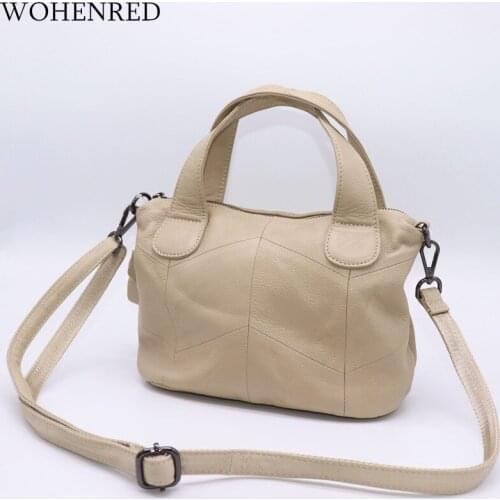 WOHENRED Summer Small Shoulder Bags For Women 2019 Totes Genuine Leather Handbag Casual Female Crossbody Bag sac main femme 2019
