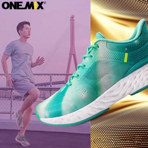 ONEMIX Women Running Shoes Mesh Fitness Sports Shoes Outdoor Jogging Athletic Shoes Shock Absorbing Non-Slip Trainers Sneakers