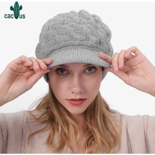 Winter Hat Skullies Beanies Men Women Warm and Plush Knitted Hat Bonnet Cap Woollen Knit Hats