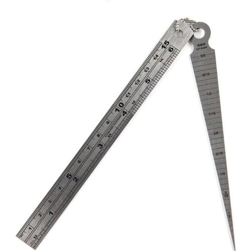 1PC 1-15mm Taper Gauge Wedge Plug Welding Installation Interval Inner Hole Measuring Tool