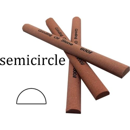 120#-1200# Semicircular oil stone strip Knife whetstone 150*12mm