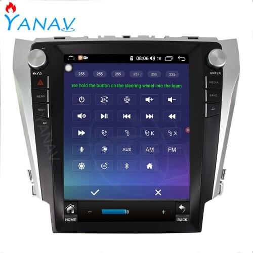 Car radio audio 2DIN Android stereo receiver FOR Toyota Camry 2012-2015 car GPS navigation tesla vertical multimedia dvd player