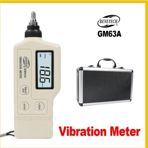 BENETECH Vibration Meter device High sensitivity probe for accurate measurement Provides Handheld Digital GM63A-BENETECH