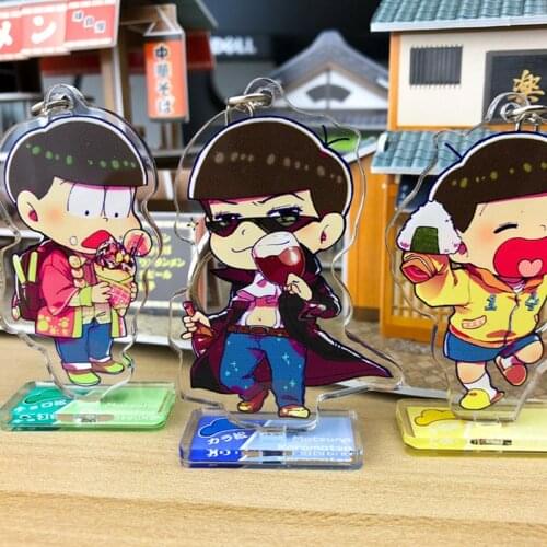 Keychain Acrylic Stand Model Plate Keyring Cosplay Pendant Toy Decor Gift Osomatsu San JYUSHIMATSU MATSUNO ICHIMATSU KARAMATSU