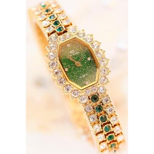 Watches Womens 2021 Top Luxury Brand Small Dress Diamond Watch Women Bracelet Rhinestone Wristwatch Women Montre Femme 2019