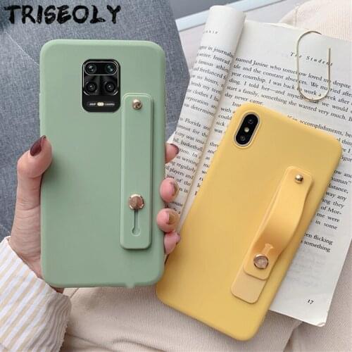 Phone Cover for Xiaomi Redmi 9 Case for Redmi 9A Wrist Strap Hand Band Silicon Case Redmi 9C Case Redmi 10X PRO 10X 5G 4G