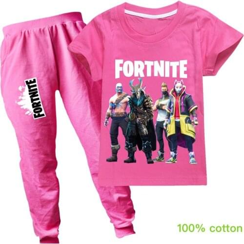 Children T Shirt trousers suits Funny Design Game FORTNITES Tshirt Kids Spring Summer t shirts pants suit clothing