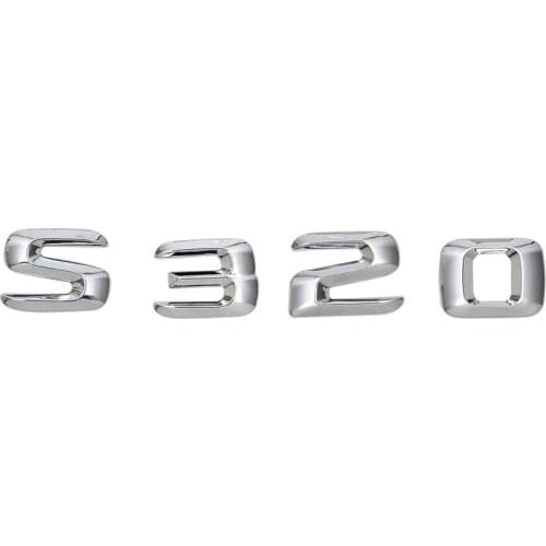 For 220SE W111 W116 W126 W140 W220 W221 W222 S320 Car Rear Tailgate Emblems Logo Letters Sticker Badge Decoration