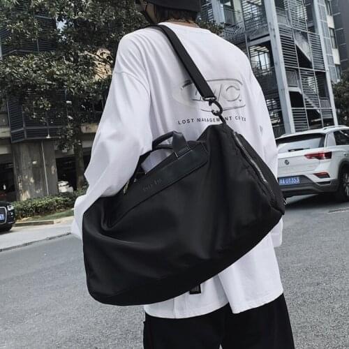 Short-distance large-capacity travel bags womens portable hand luggage travel bags mens sports wet and dry separation fitness